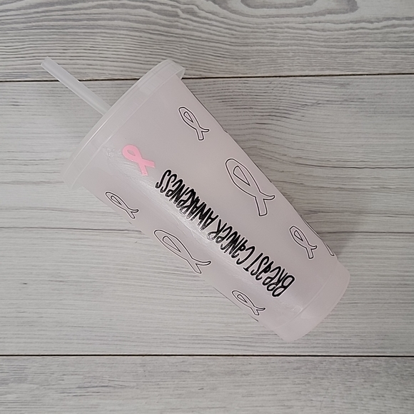 Custom Breast Cancer Awareness Color Changing Cup / Tumbler - Picture 3 of 5